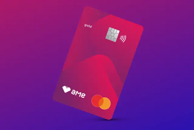 Cartão de crédito Pré-pago Ame: sem anuidade
