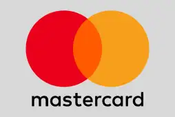 cartão de crédito mastercard em um fundo cinza
